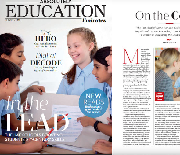 Daniel Lewis, Principal at NLCS Dubai shares key insights to help students become leaders of tomorrow