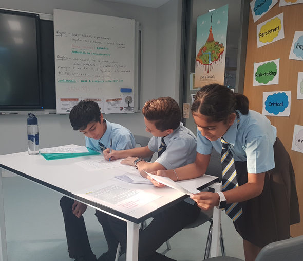 NLCS Dubai competes against Dubai College in a Debate Competition