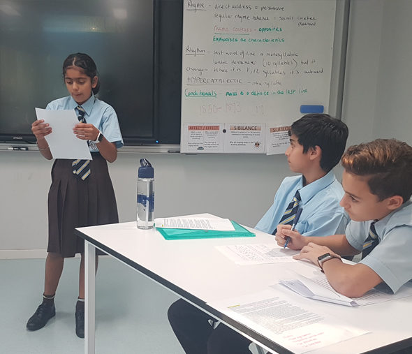 NLCS Dubai competes against Dubai College in a Debate Competition